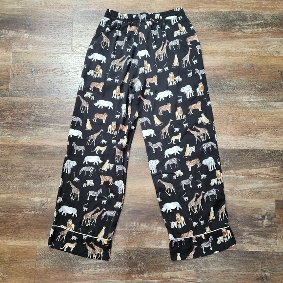 Banana Republic African Animals Pajama Pants - Dress Pants Size Small - Picture 6 of 9